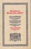 Cover des Buches: Schatzkammer Mechanischer Kuenste von Augustini Ramellis 1620